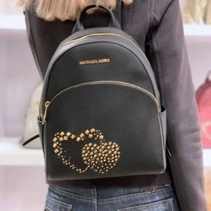 Michael Kors Leather Abbey Medium Backpack